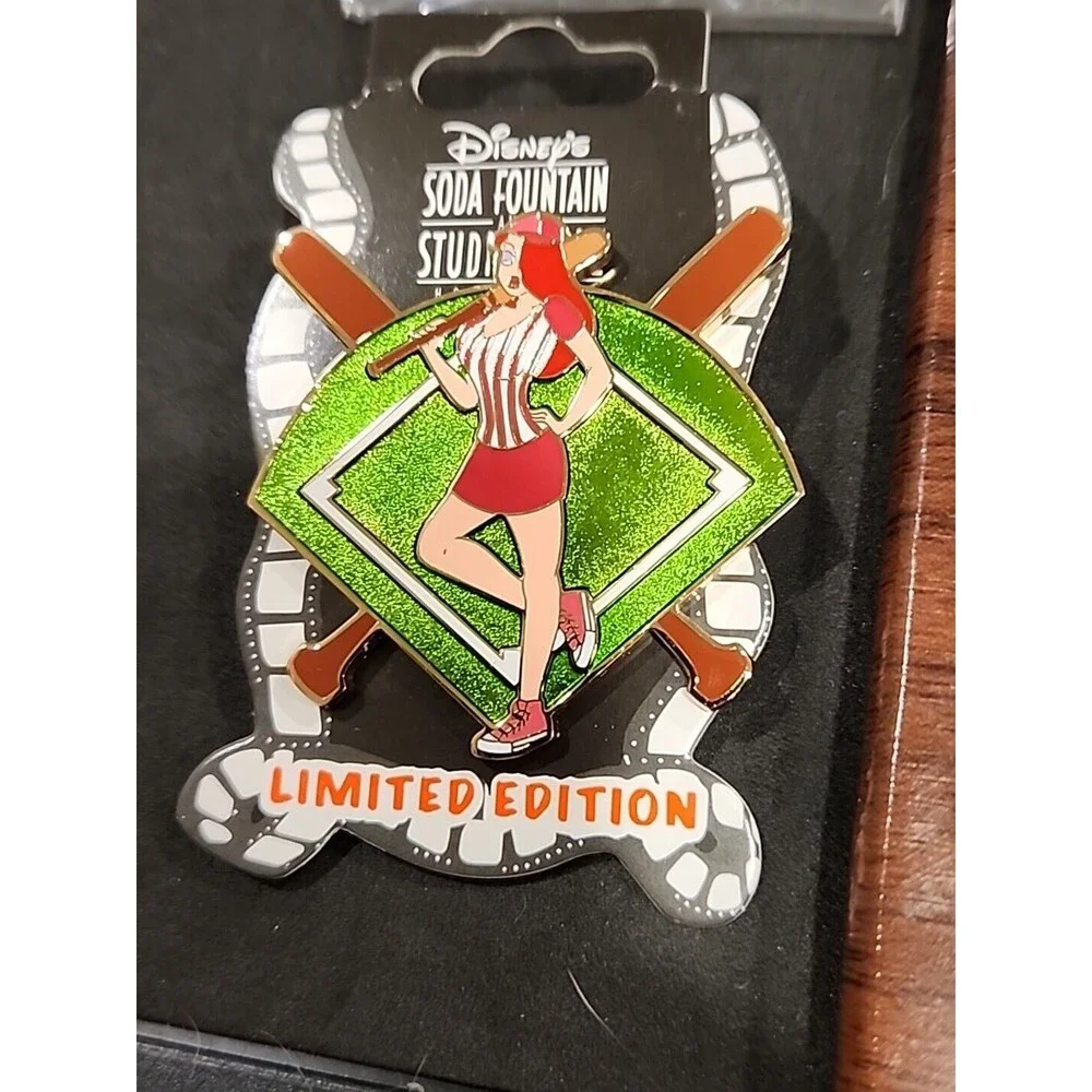 Disney Pin Jessica Rabbit Baseball Batting Stance Playing Ball‎ DSF LE 300 97072
